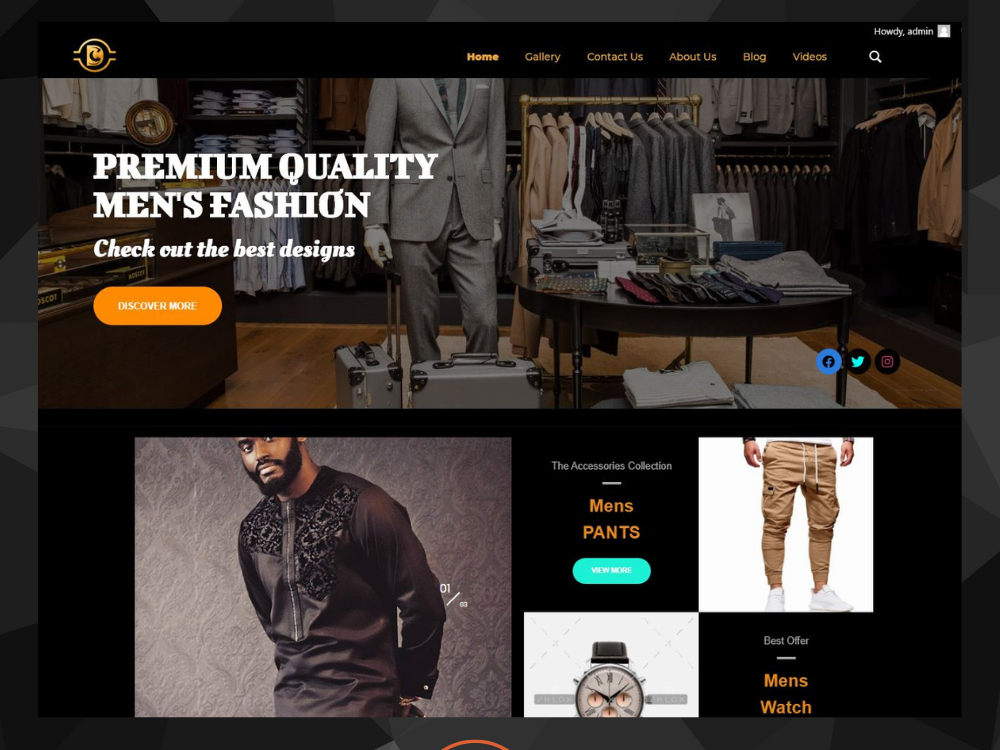 Fashion store website